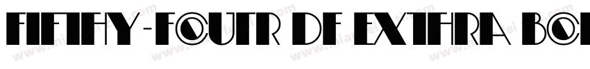 Fifty-Four DF Extra Bold字体转换